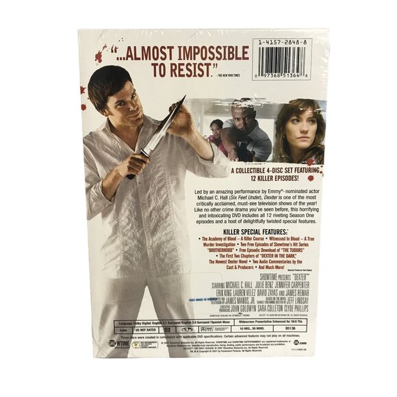 Dexter The 1st Season DVD Box Set 12 Killer Episodes Special Features NEW - Picture 2 of 4